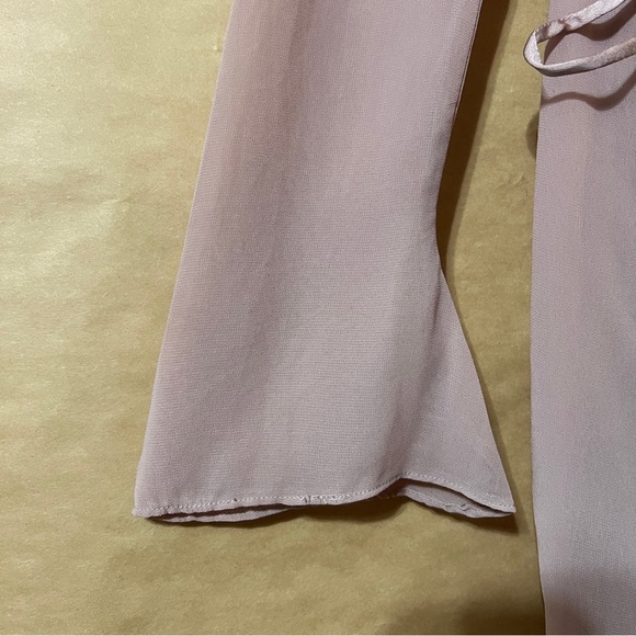 House of CB | NWT Ophelia Dress Blush Cutout Midi Dress Bow Ties Pink Size S - Picture 10 of 16